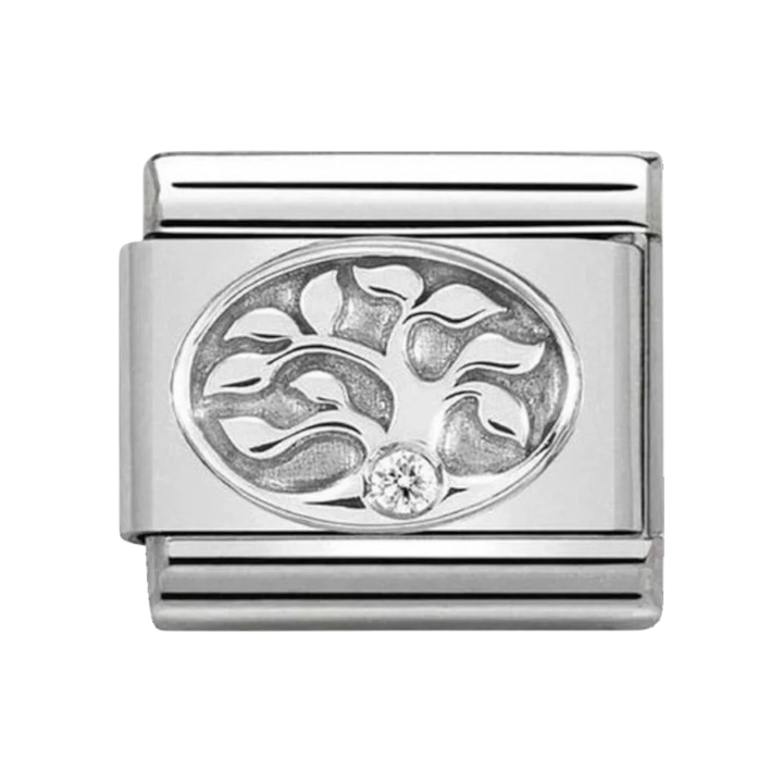 Nomination Classic Silver and Zirconia Tree of Life Charm 330311/10