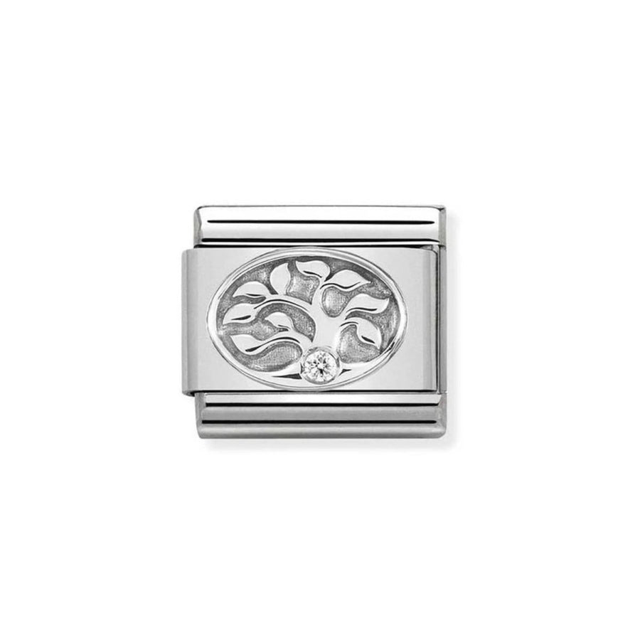 Nomination Classic Silver and Zirconia Tree of Life Charm 330311/10