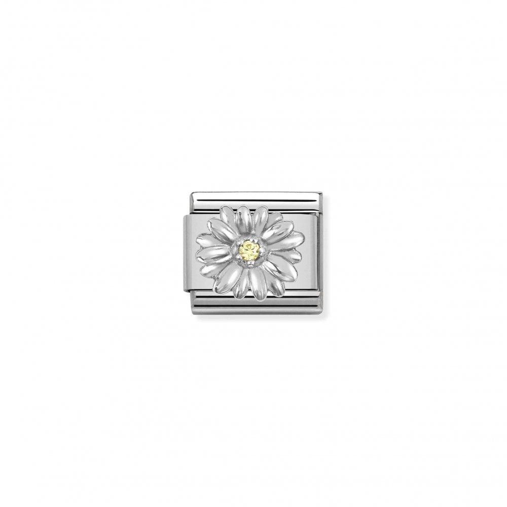 Nomination Classic Silver and Cubic Zirconia Daisy Charm 330311_13