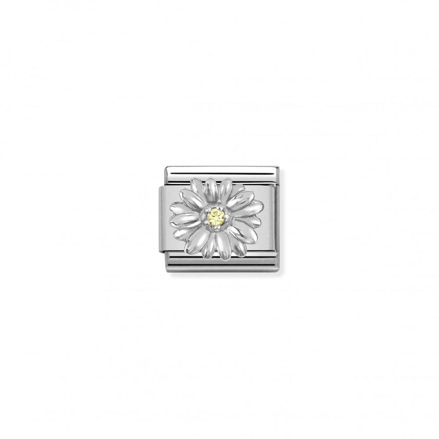 Nomination Classic Silver and Cubic Zirconia Daisy Charm 330311_13