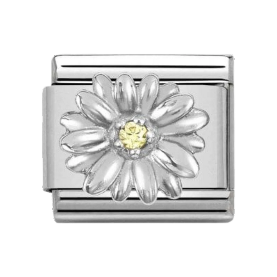 Nomination Classic Silver and Cubic Zirconia Daisy Charm 330311_13