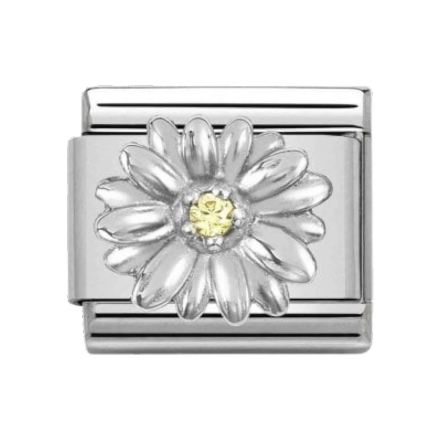 Nomination Classic Silver and Cubic Zirconia Daisy Charm 330311_13