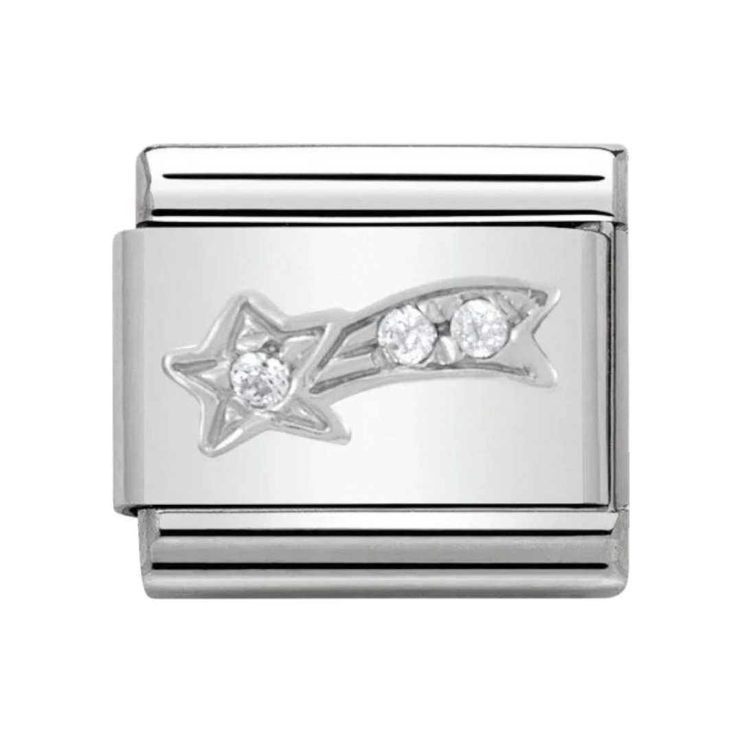 Nomination Silver and Zirconia Comet Charm