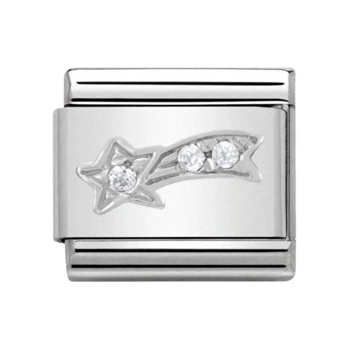 Nomination Silver and Zirconia Comet Charm