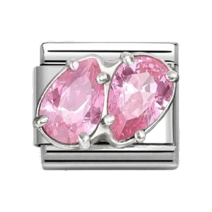 Nomination Classic Double Pink Teardrop Stone 330329_10