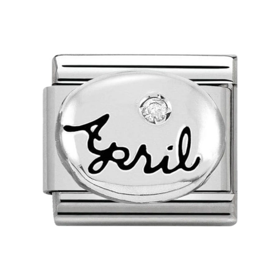 Nomination Classic Sterling Silver April Diamond Birthstone Charm 330505_04