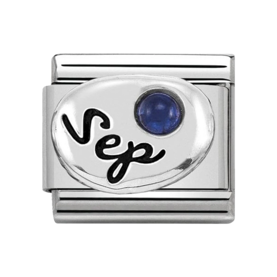 Nomination Classic Sterling Silver September Sapphire Birthstone Charm 330505_09