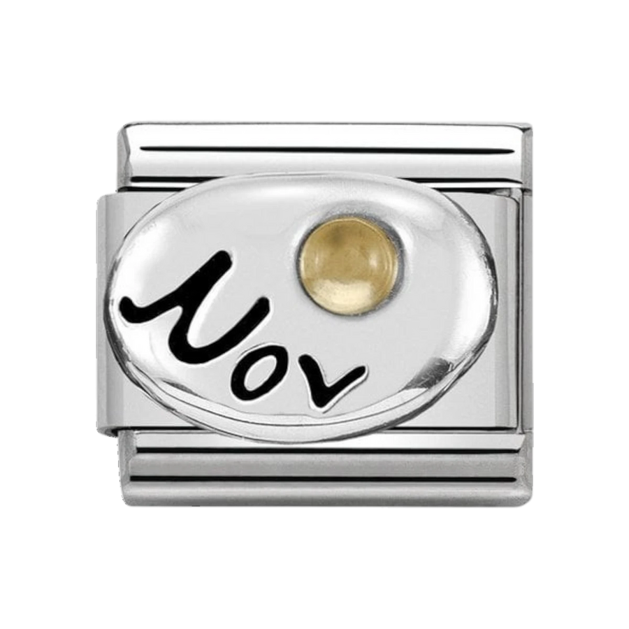 Nomination Classic Sterling Silver November Citrine Birthstone Charm 330505_11