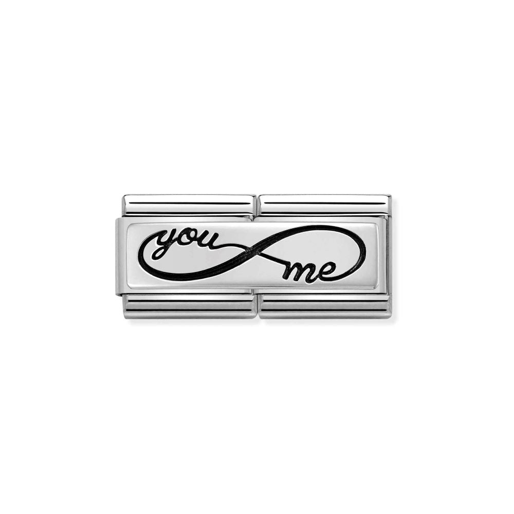 Nomination Classic Silver Double Engraved Charm - You Me Infinity 330710_43