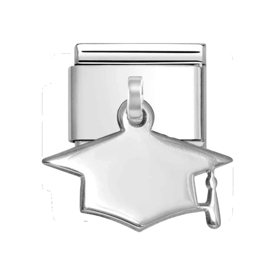 Nomination Classic Silver Graduation Hat Pendant Charm 331801/11