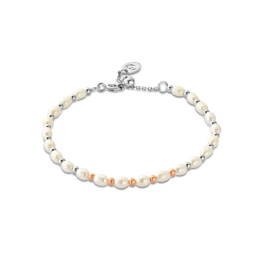 Clogau Nature's Wonder Sterling Silver Beachcomber Bracelet with Pearls - 3SBCH0629