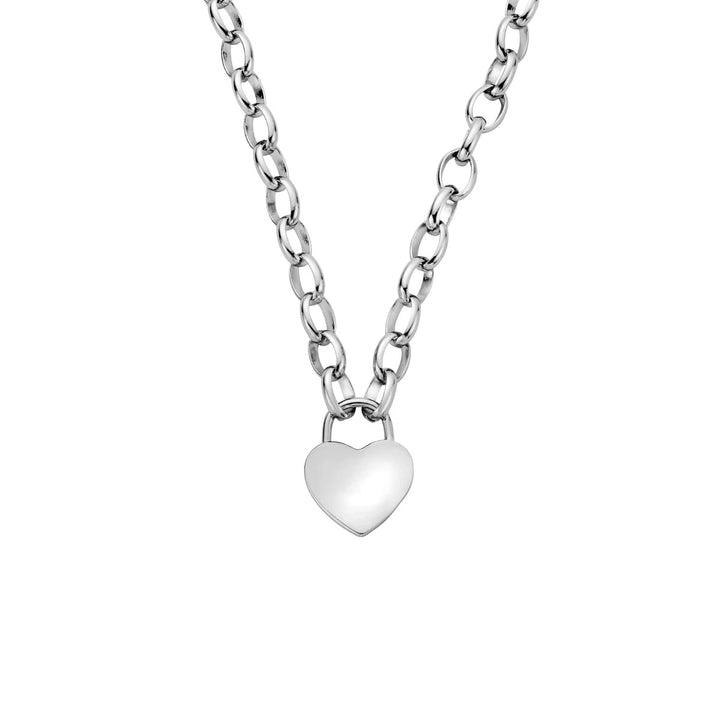 Clogau Cariad Sterling Silver Padlock Necklace. Item code 3SCAR951.