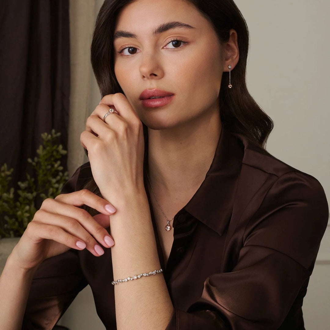 Clogau Celebration Sterling Silver Banglet with Topaz - 3SCEL899