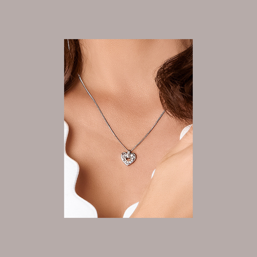 Clogau Cariad Sparkle Small Heart Pendant 3SCRS0193