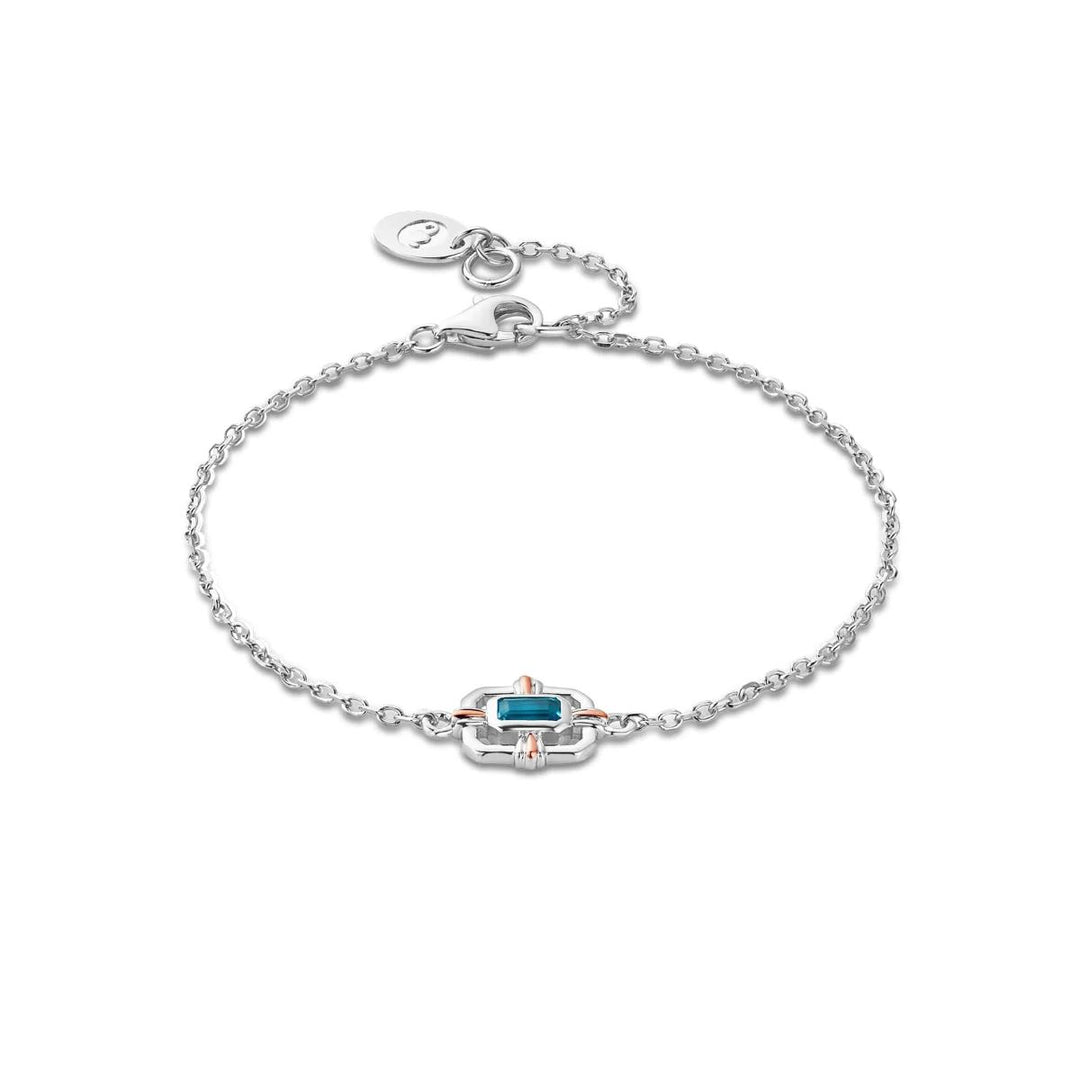 Clogau Enchanted Gateways Silver and Swiss Blue Topaz Bracelet - 3SEGW0732