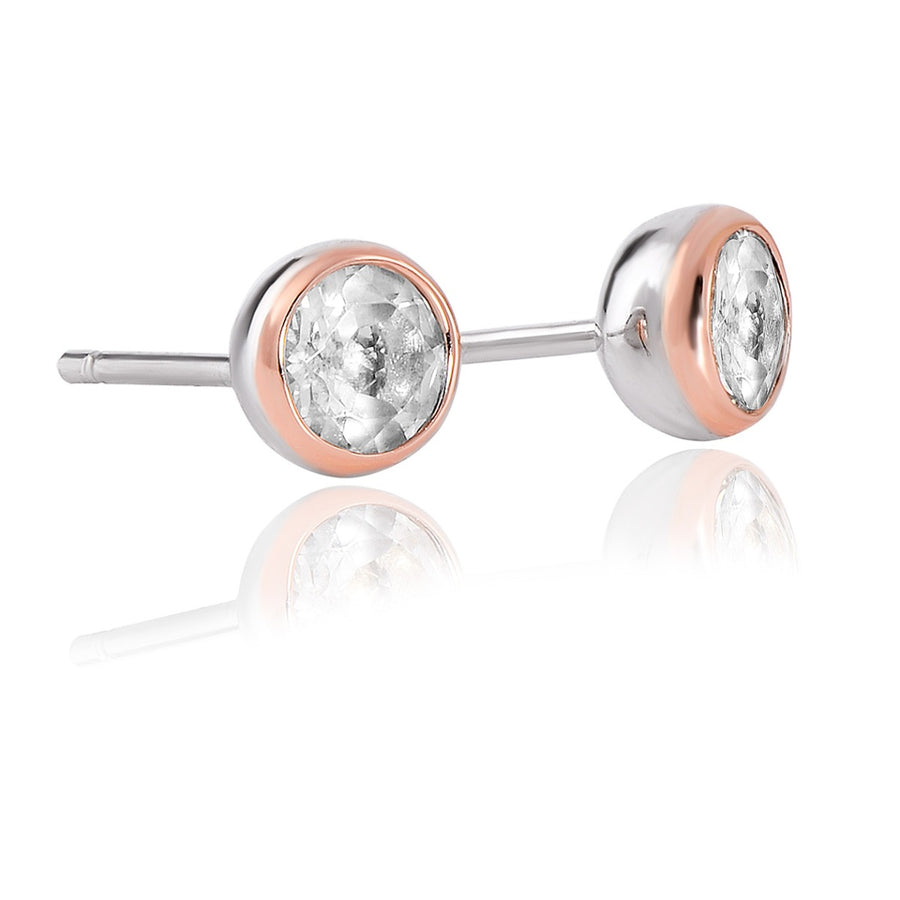 Clogau Celebration White Topaz Stud Earrings 3SEJS1