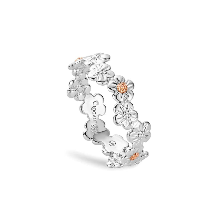 Clogau Forget Me Not Silver Ring - 3SFMN0748