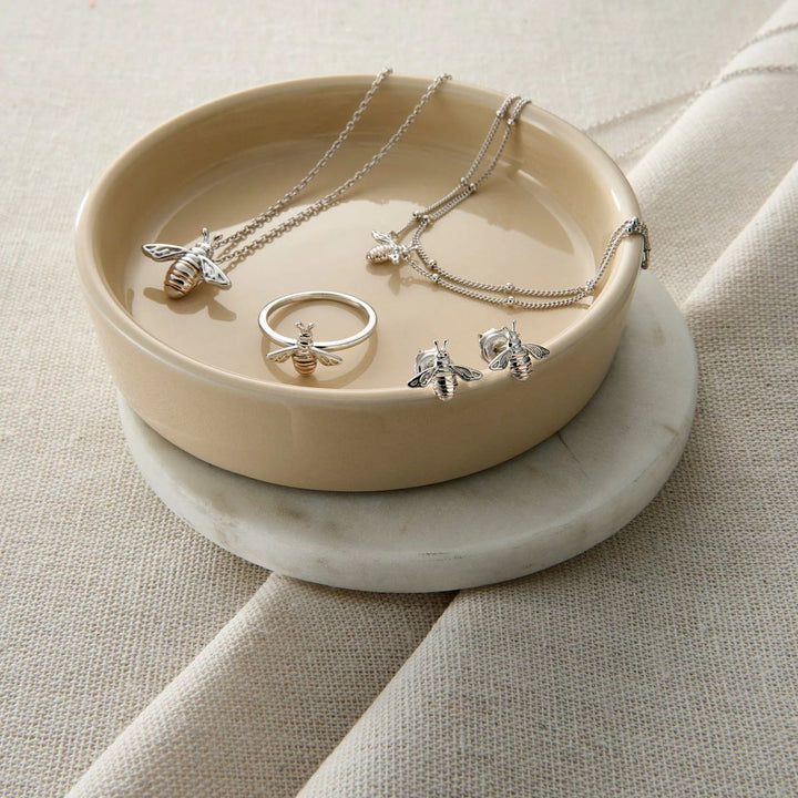 Clogau Honey Bee Silver Double Chain Bracelet - 3SHNB0134