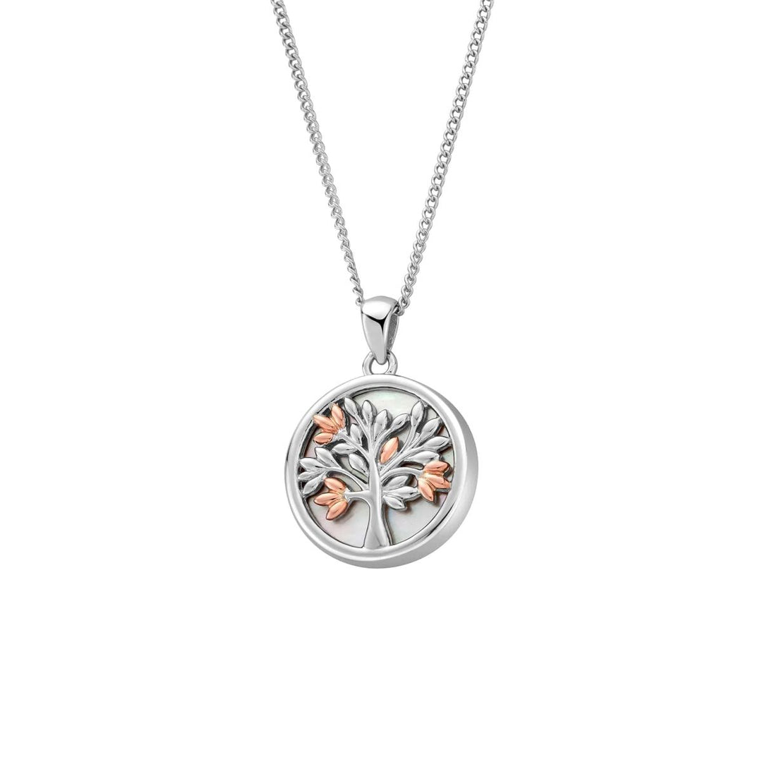 Clogau Tree of Life Sterling Silver Pendant with Mother of Pearl - 3SNTLCWP