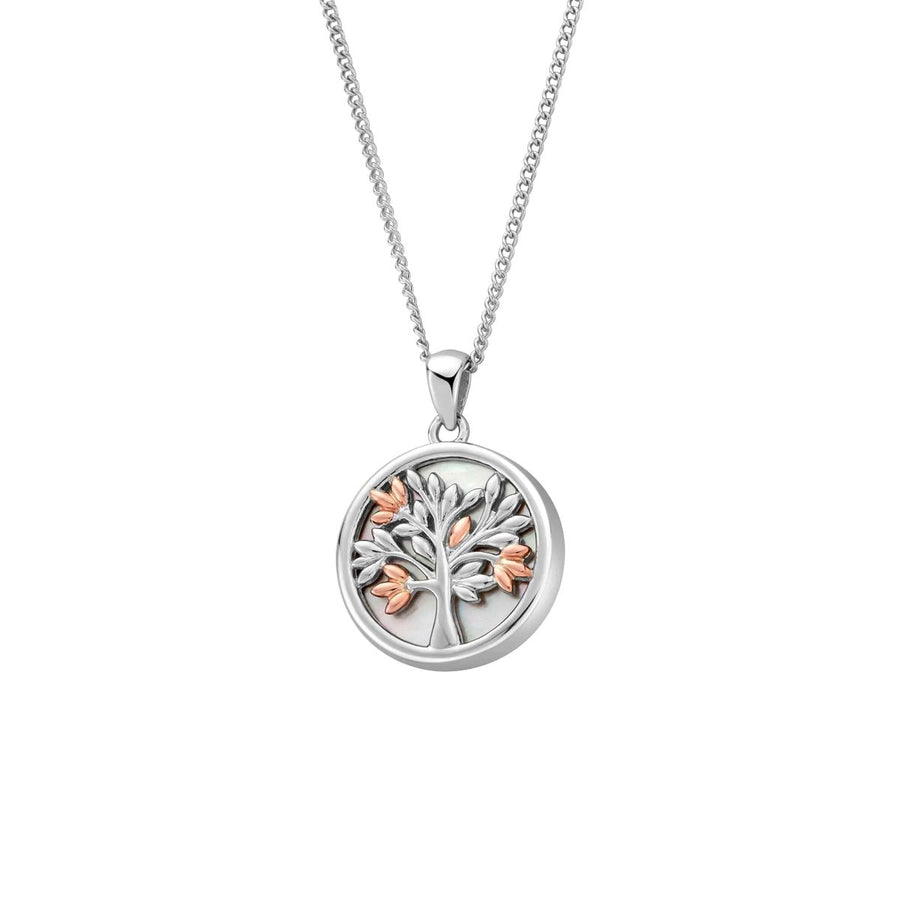 Clogau Tree of Life Sterling Silver Pendant with Mother of Pearl - 3SNTLCWP