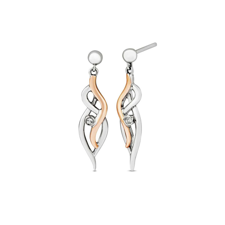 Clogau Nature's Wonder Sterling Silver Waterfall Drop Earrings with Topaz 3SSWF898