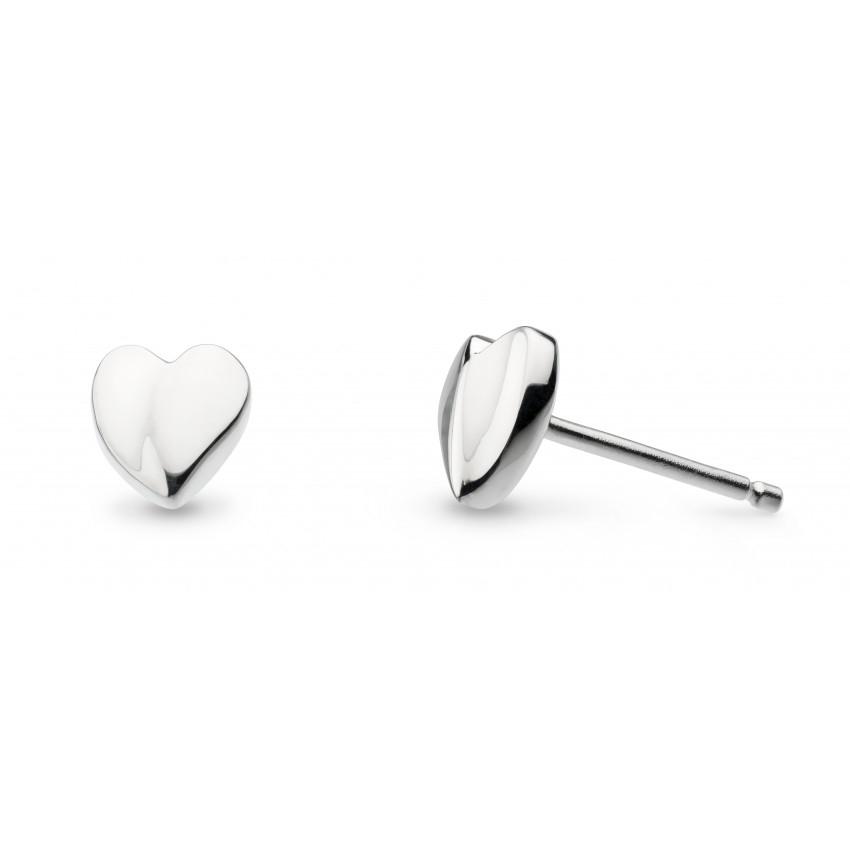 Kit Heath Miniature Sweet Heart Silver Stud Earrings 40032HP021