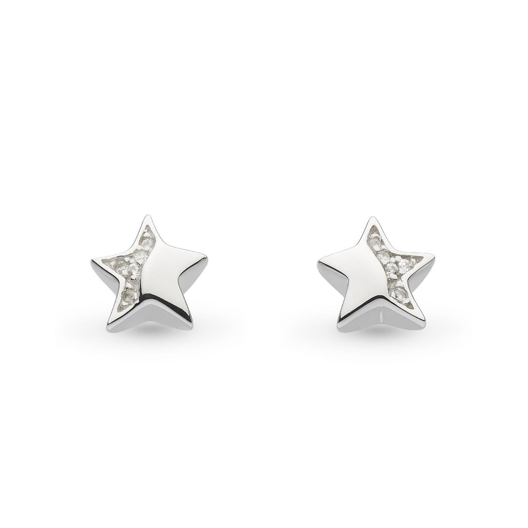Kit Heath Miniature Sparkle CZ Shining Star Stud Earrings 40034CZ