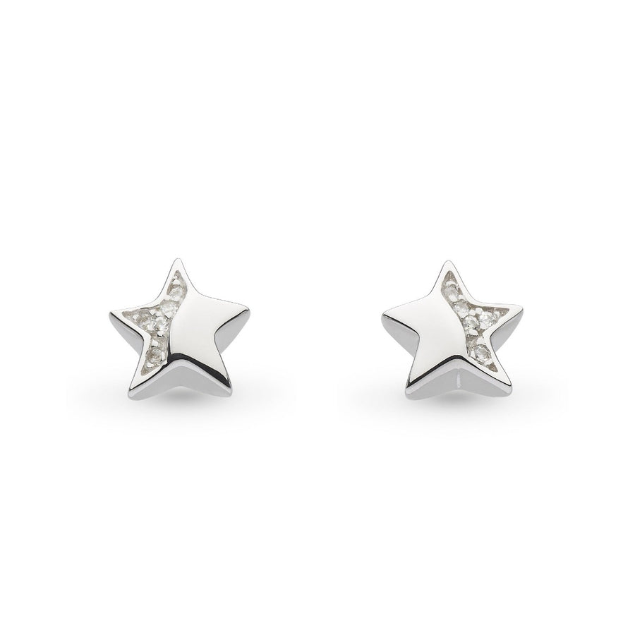Kit Heath Miniature Sparkle CZ Shining Star Stud Earrings 40034CZ
