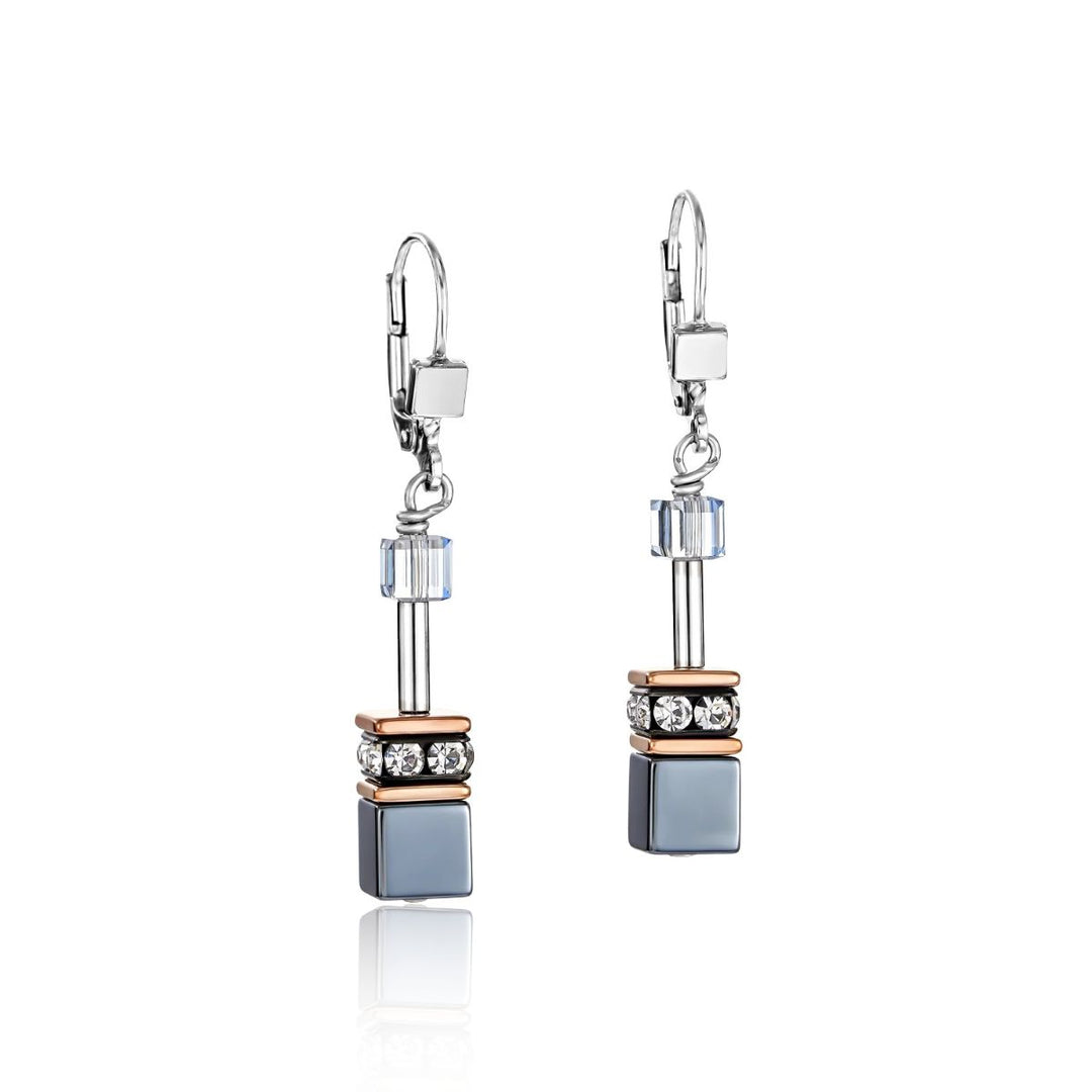 Coeur De Lion GeoCUBE Earrings - Ice Blue - 4015200730