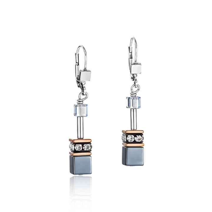 Coeur De Lion GeoCUBE Earrings - Ice Blue - 4015200730