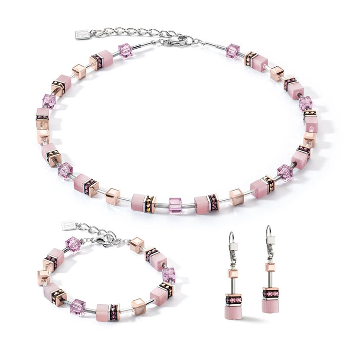 Coeur De Lion GeoCUBE Necklace - Iconic Monochrome Lilac 4016100829