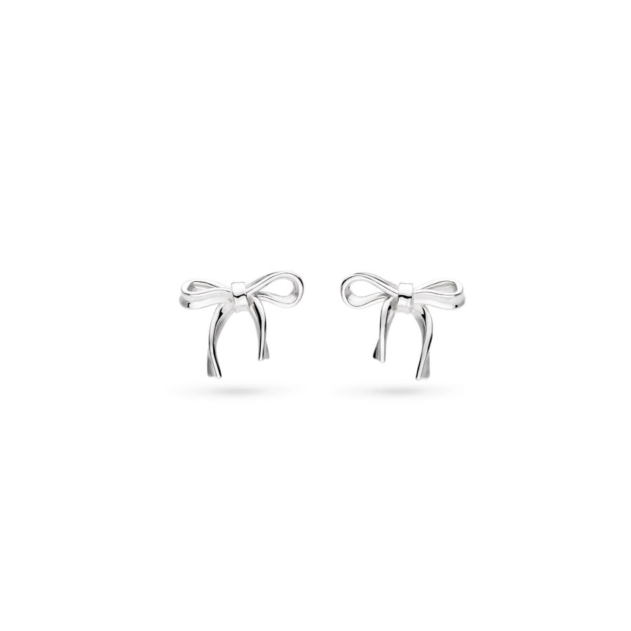 Kit Heath Serenity Ribbon Bow Dainty Stud Earrings - 41187RP