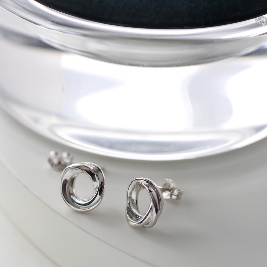 Kit Heath Bevel Trilogy Stud Earrings - Silver 4169RP