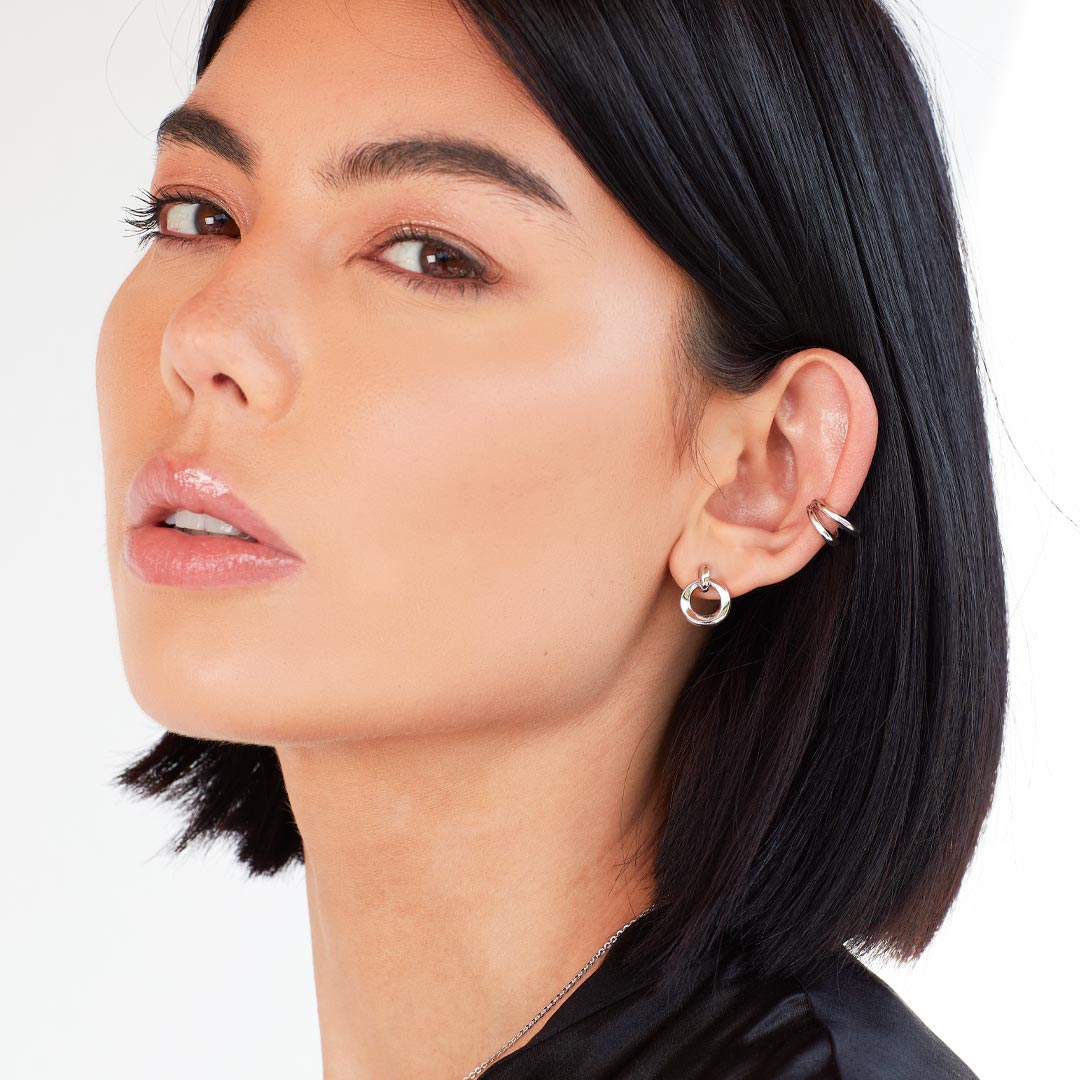 Kit Heath Bevel Cirque Link Stud Earrings 4172RP