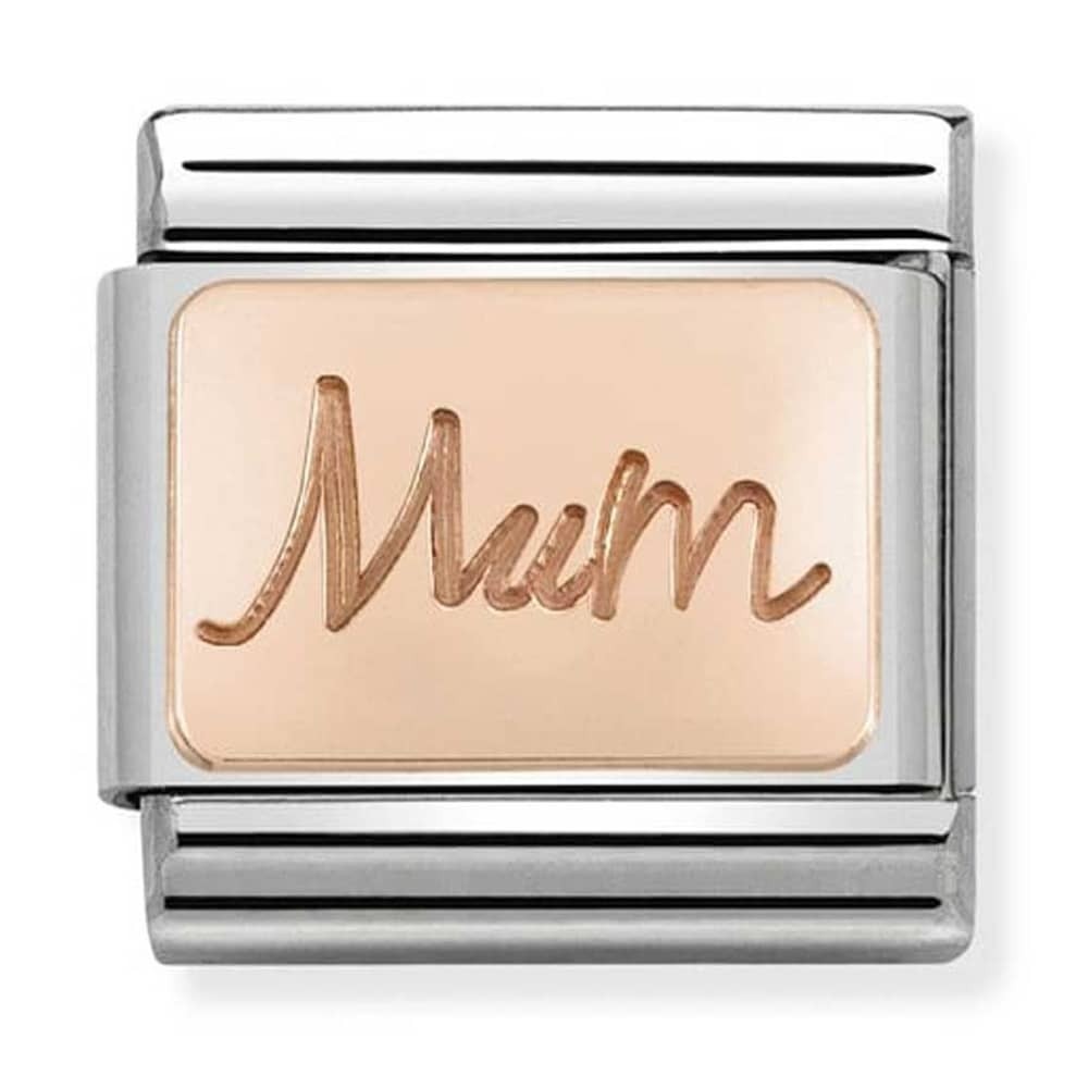 Nomination Classic Charm Charm - 9k Rose Gold Custom Mum Charm 430101_34
