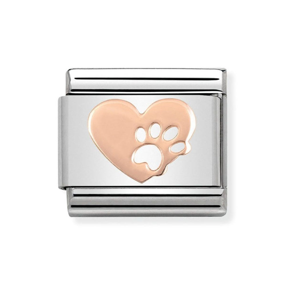 NOMINATION Composable Classic Link Rose Gold Heart with Paw 430104_12