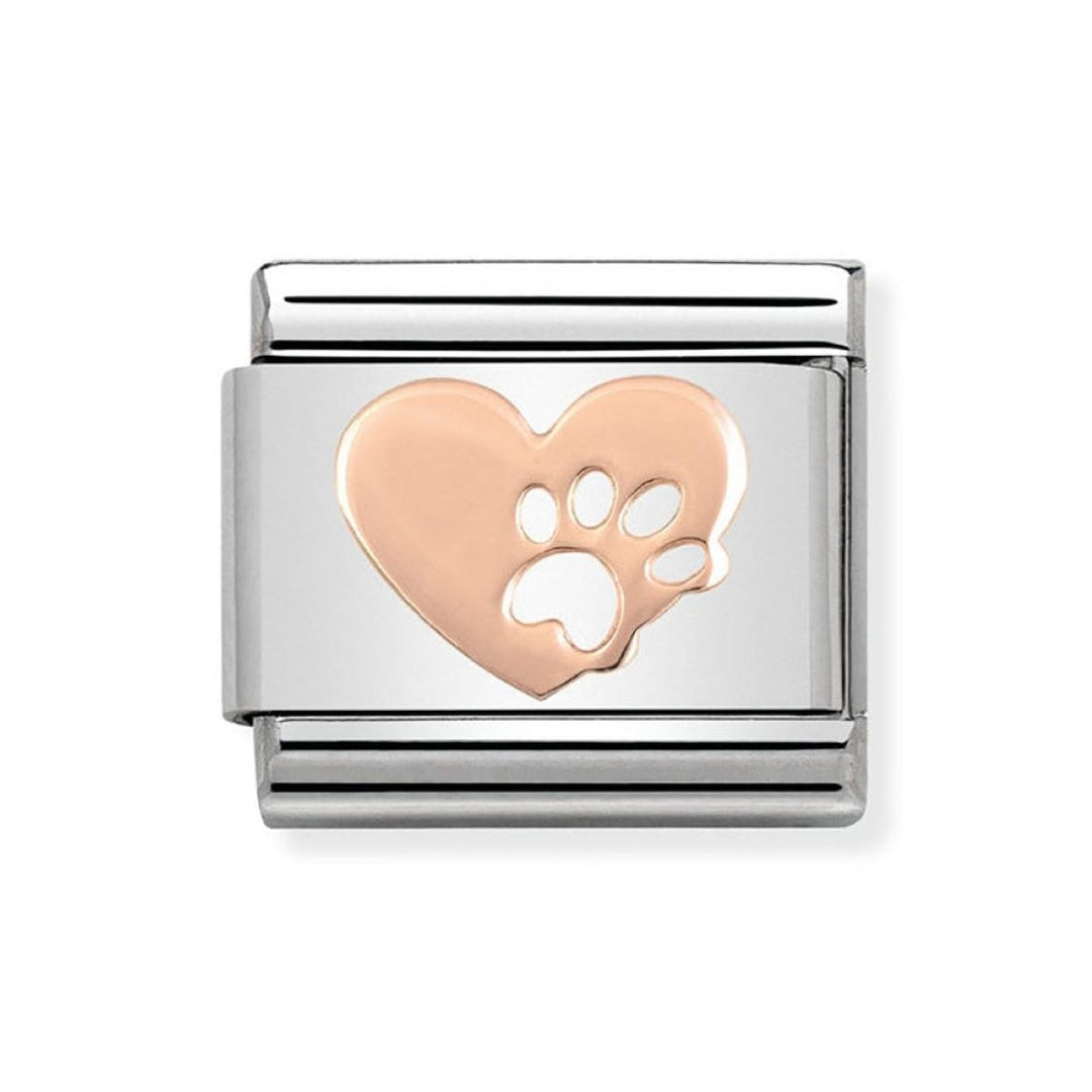 NOMINATION Composable Classic Link Rose Gold Heart with Paw 430104_12