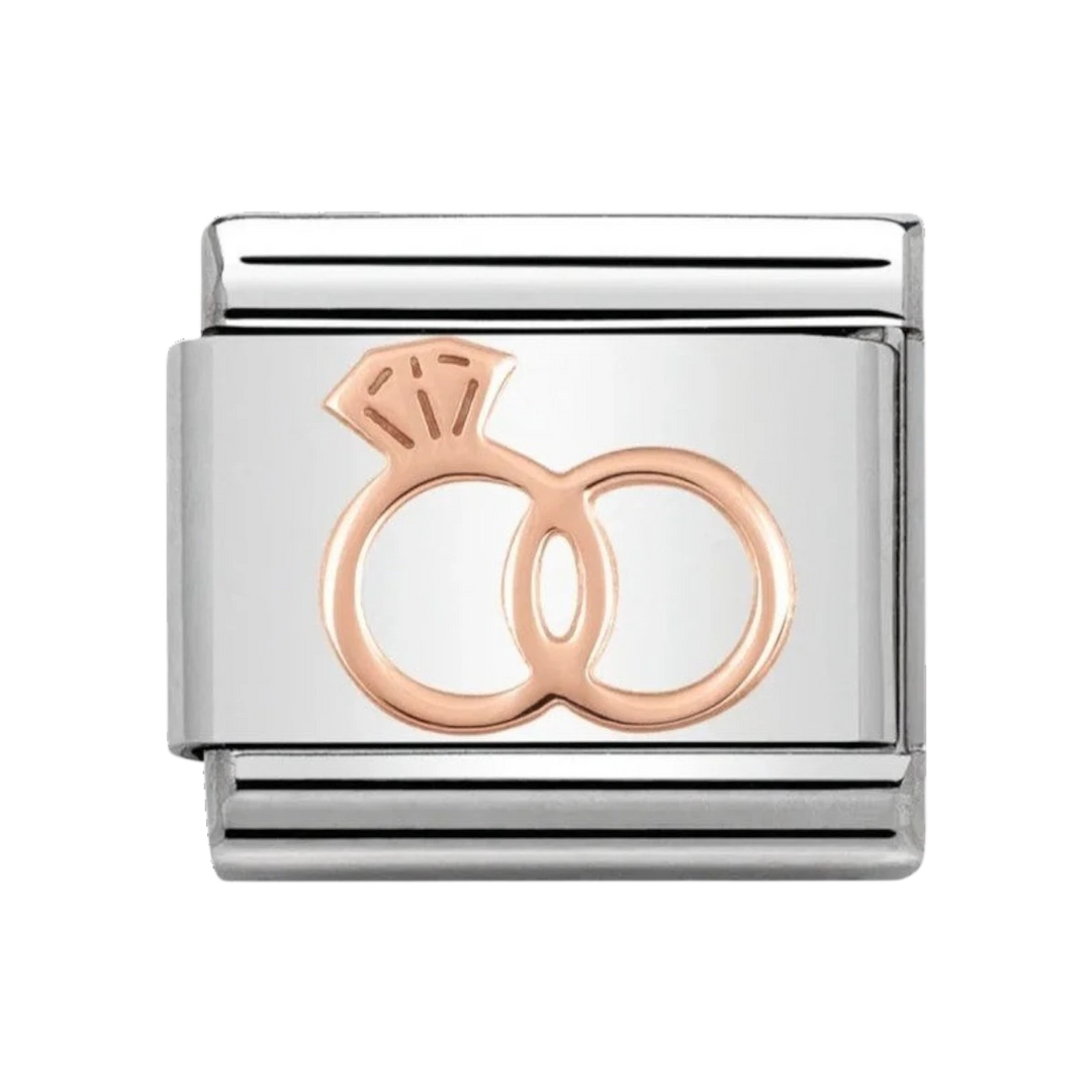 Nomination Rose Gold Wedding Rings Charm