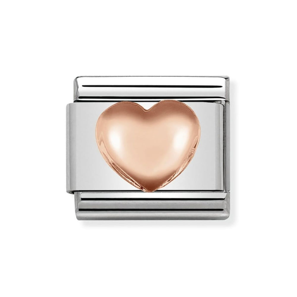 Nomination Composable Classic Link Raised Heart in Rose Gold 430104_22