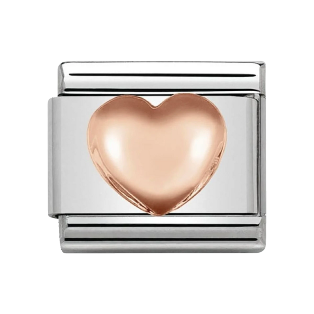 Nomination Composable Classic Link Raised Heart in Rose Gold 430104_22