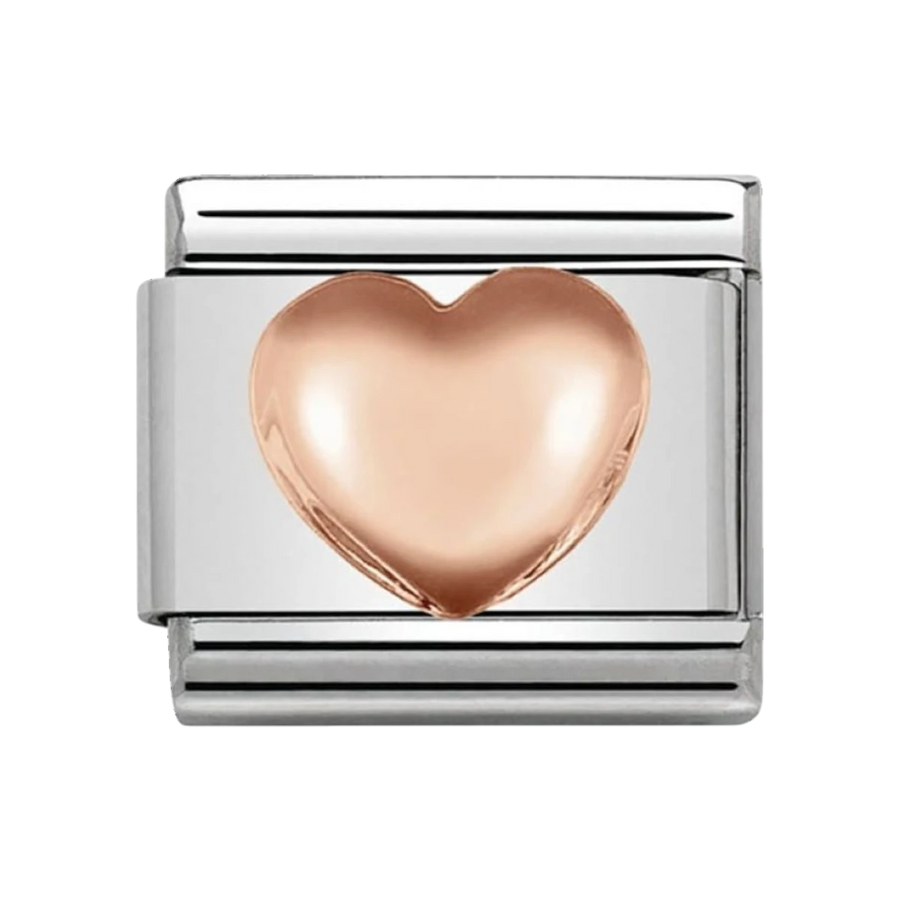 Nomination Composable Classic Link Raised Heart in Rose Gold 430104_22