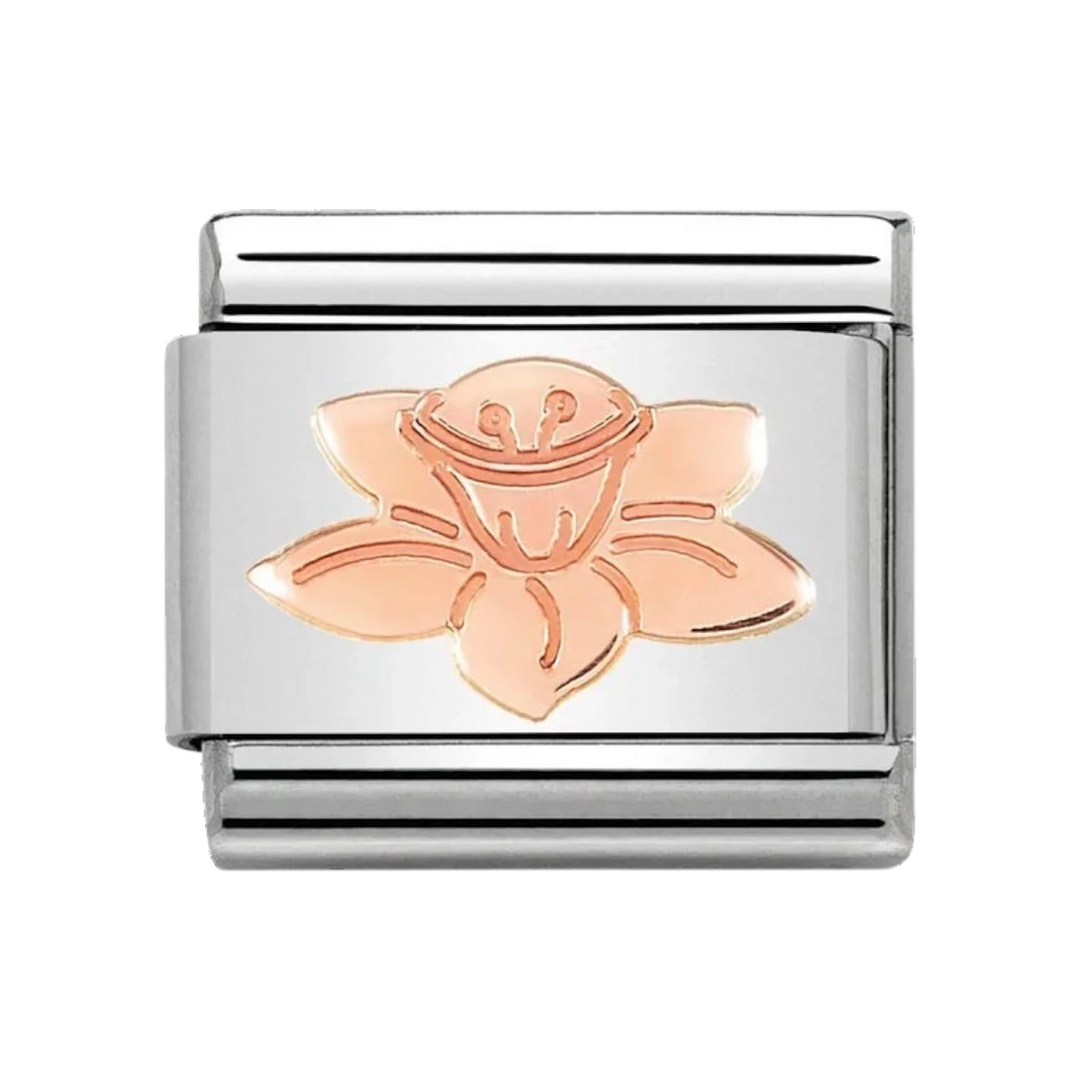 Nomination Rose Gold Daffodil Charm