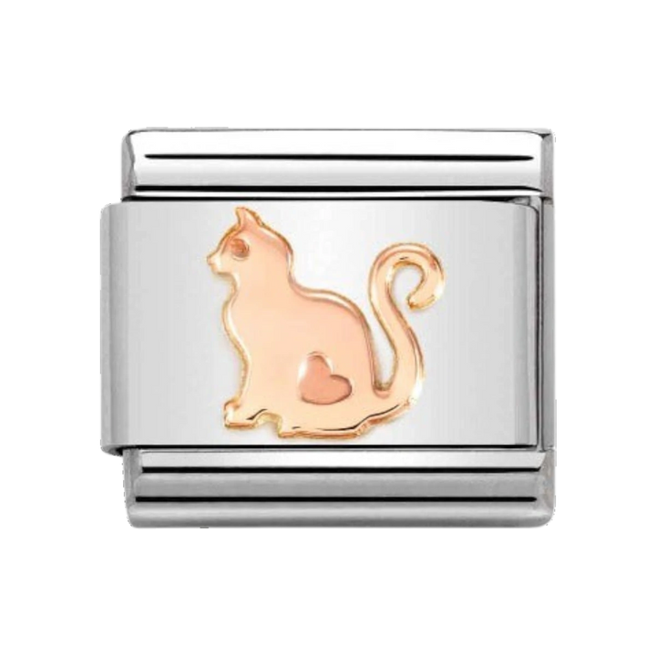 Nomination Classic Rose Gold Cat Charm