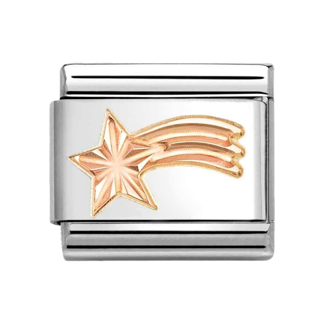 Niche Jewellery Nomination Rose Gold Comet Star Charm