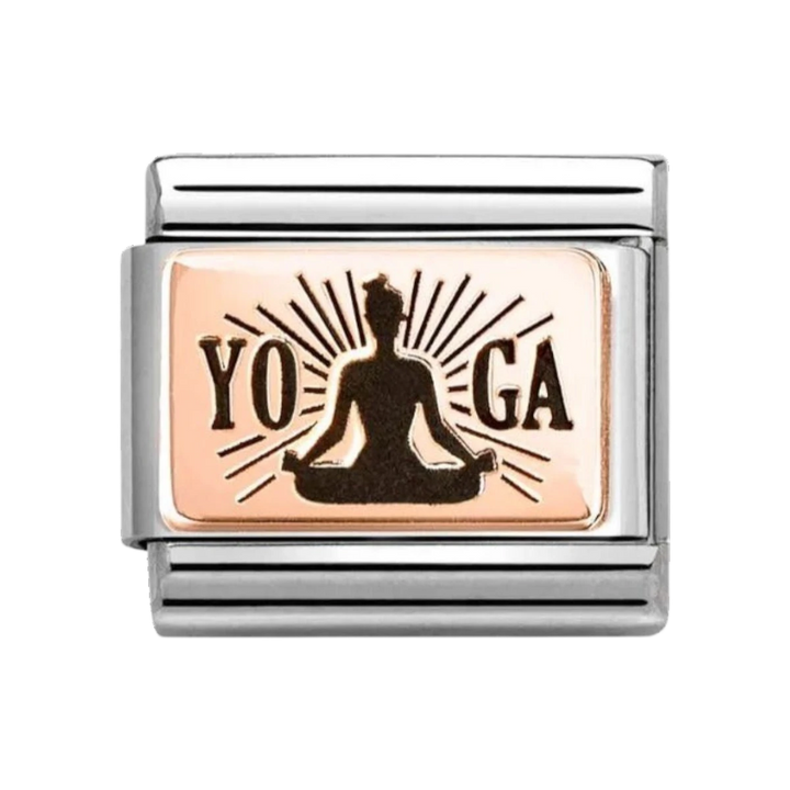 Nomination Classic Rose Gold Yoga Meditation Charm 430111/31