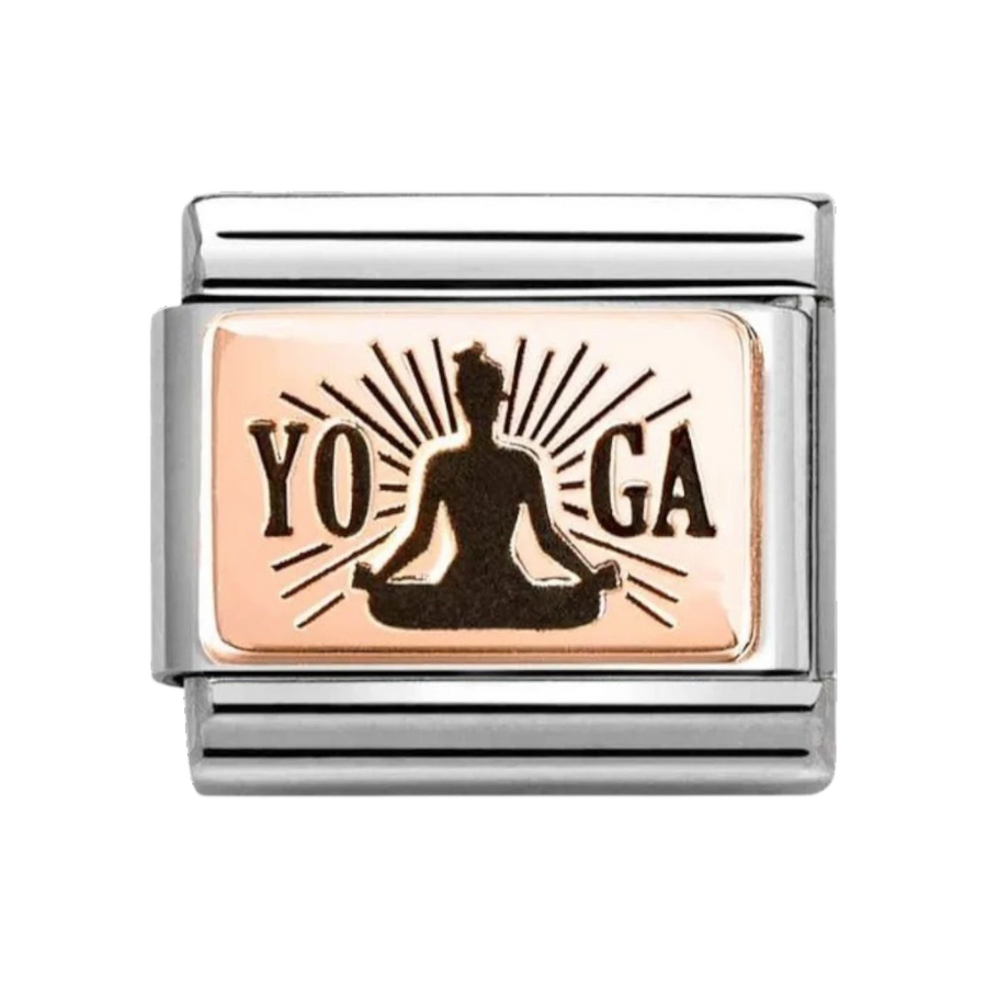 Nomination Classic Rose Gold Yoga Meditation Charm 430111/31
