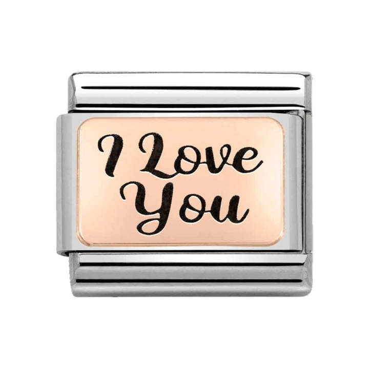 Niche Jewellery Nomination Rose Gold I Love You Charm