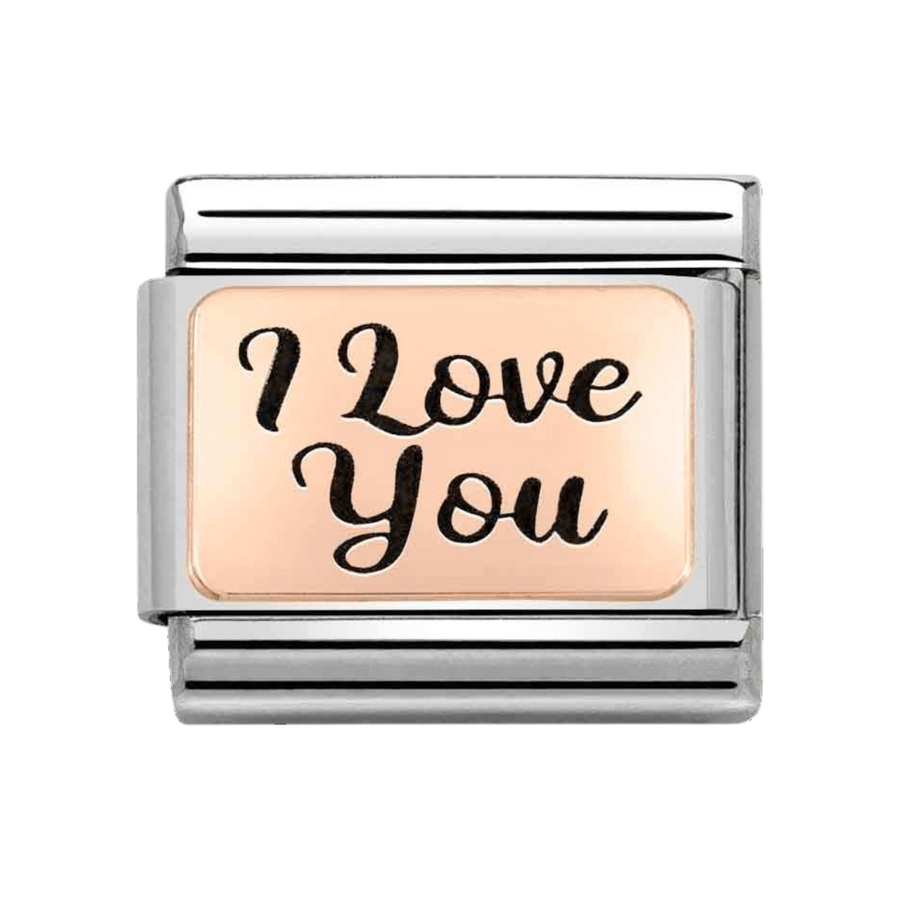 Niche Jewellery Nomination Rose Gold I Love You Charm