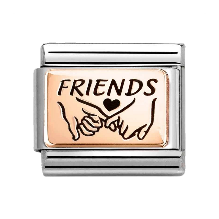 Niche Jewellery Nomination Rose Gold Friends Pinky Promise Charm