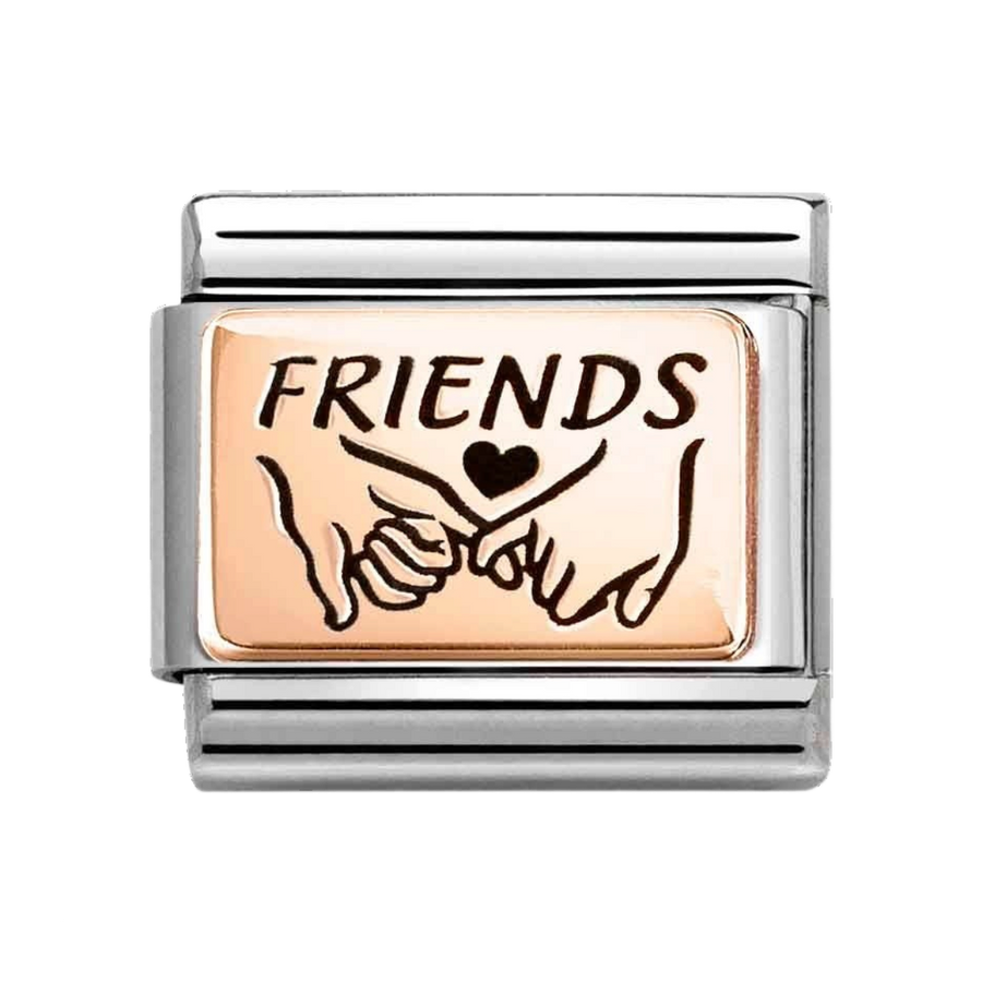 Niche Jewellery Nomination Rose Gold Friends Pinky Promise Charm